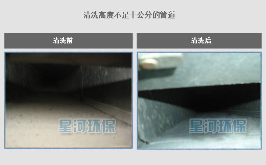 中央空調(diào)風(fēng)管清洗對比